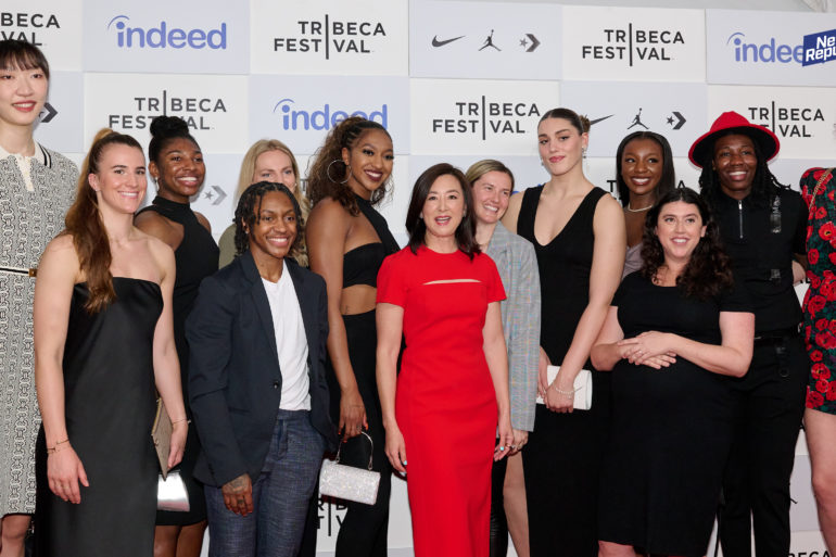 The Tribeca Film Festival Premiere of Unfinished Business: the New York Liberty team takes the red carpet