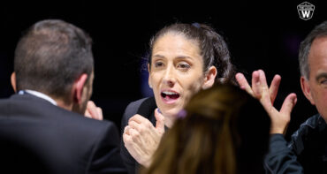 Gotham FC general manager Yael Averbuch West at the 2023 NWSL Draft