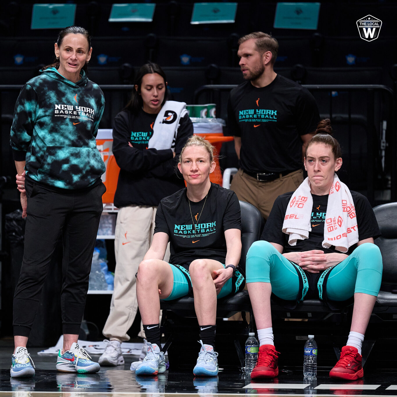 NY Liberty talk strategy during practice