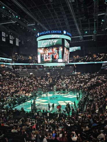 August 28, 2023: NY Liberty player introductions at Barclays Center prior to start of WNBA game vs. the Las Vegas Aces.