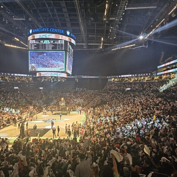 NY Liberty fans celebrate