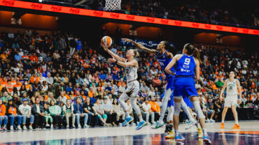 October 1, 2023; The New York Liberty defeat the Connecticut Sun 87-84 at Mohegan Sun to advance to the 2023 WNBA Finals (Brandon Todd/Live Nation)