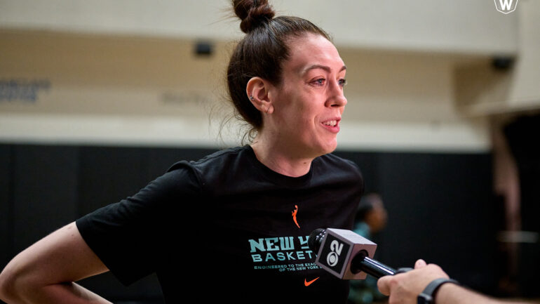 Breanna Stewart at NY Liberty practice