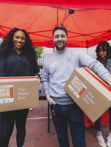 Cole Riley of Wellfare and Betnijah Laney of the NY Liberty