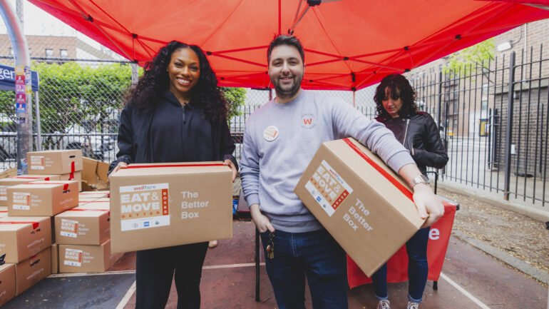 Cole Riley of Wellfare and Betnijah Laney of the NY Liberty