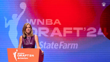 Cathy Engelbert at WNBA Draft '24
