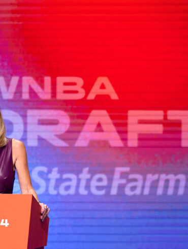 Cathy Engelbert at WNBA Draft '24