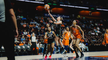 May 9th, 2024; New York Liberty defeat the Connecticut Sun 82-79 in their final preseason matchup at Mohegan Sun Arena in Uncasville, CT(Photo by. Brandon Todd/New York Liberty)