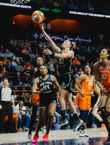 May 9th, 2024; New York Liberty defeat the Connecticut Sun 82-79 in their final preseason matchup at Mohegan Sun Arena in Uncasville, CT(Photo by. Brandon Todd/New York Liberty)
