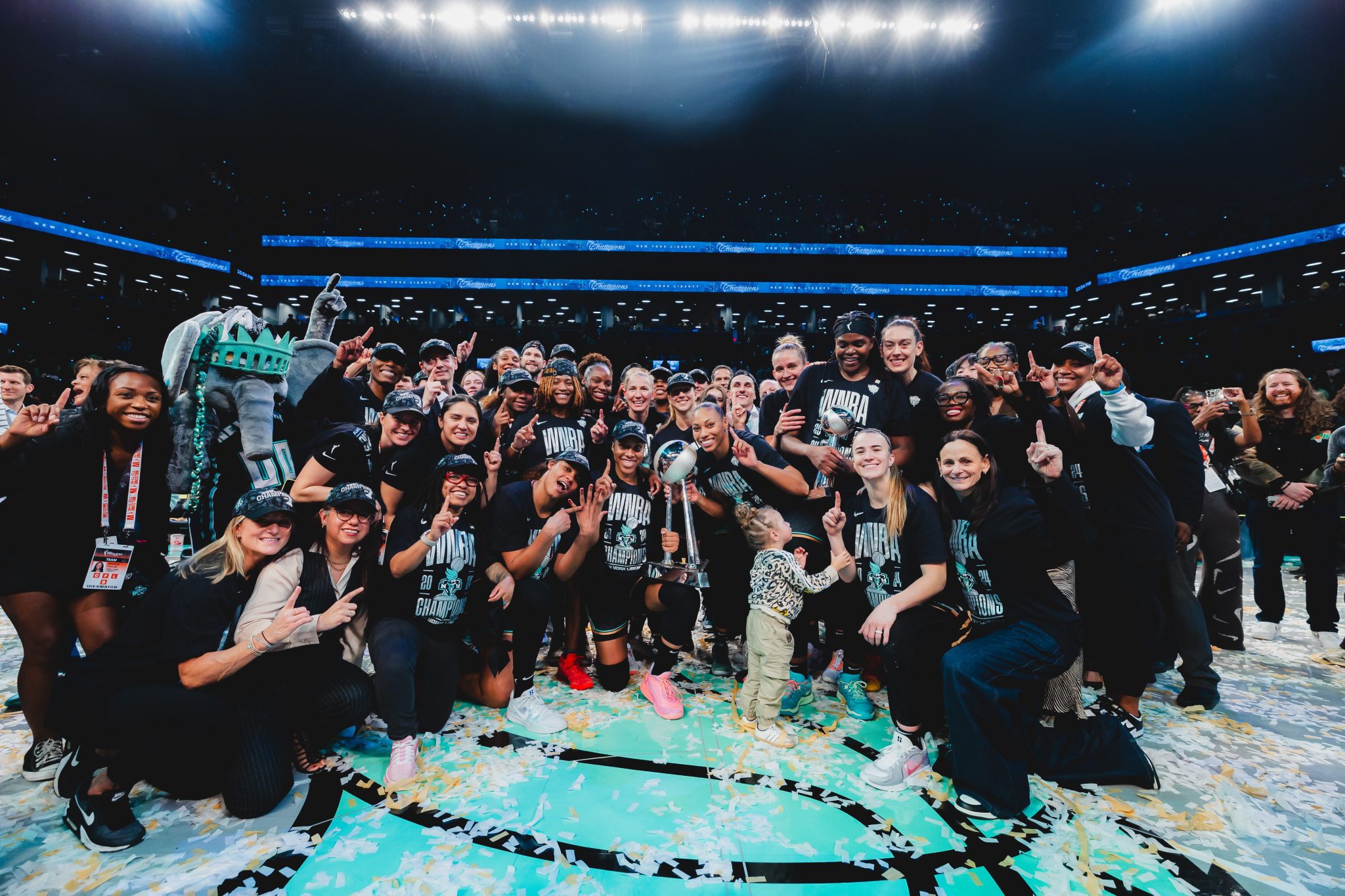 New York Liberty celebrate WNBA Championship