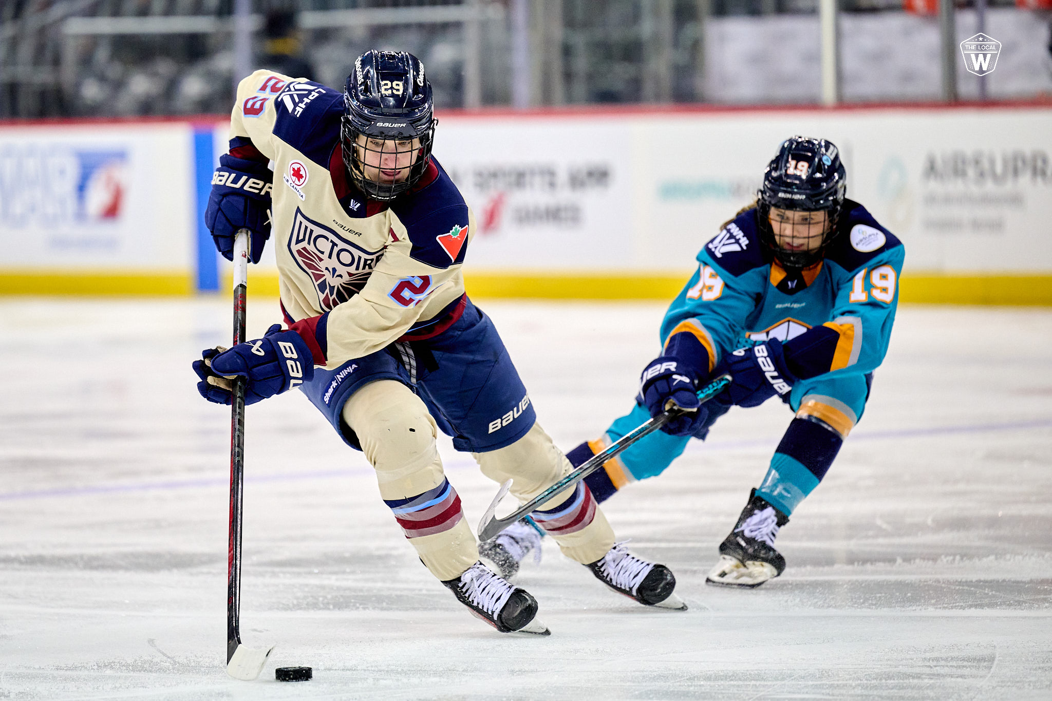 Marie-Philip Poulin and Paetyn Levis