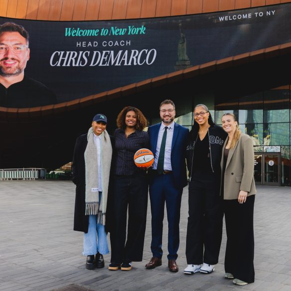 Chris DeMarco introduced as New York Liberty head coach at Barclays Center