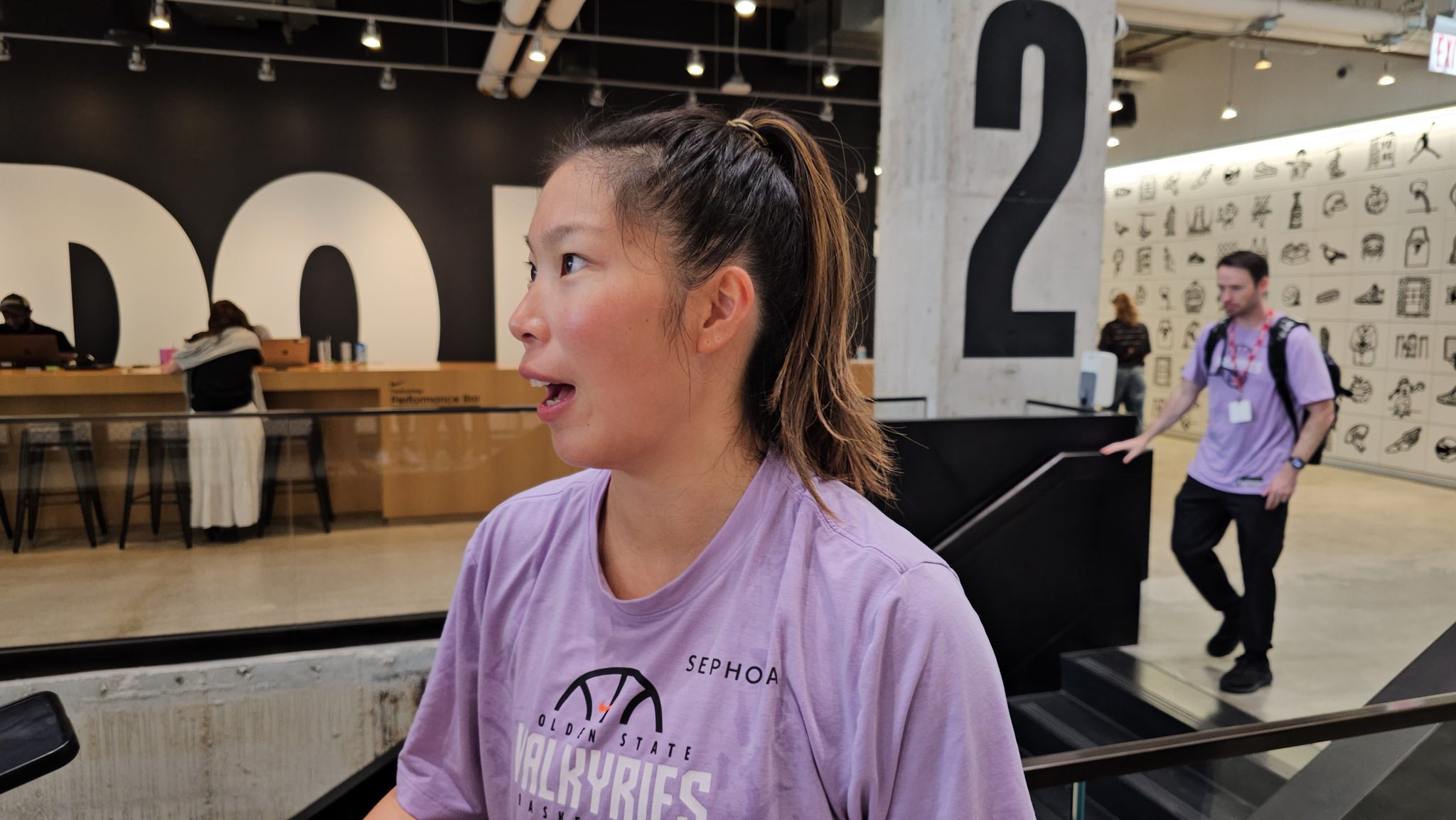 Golden State Valkyries guard Kaitlyn Chen