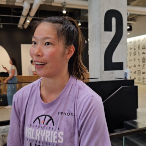 Golden State Valkyries guard Kaitlyn Chen